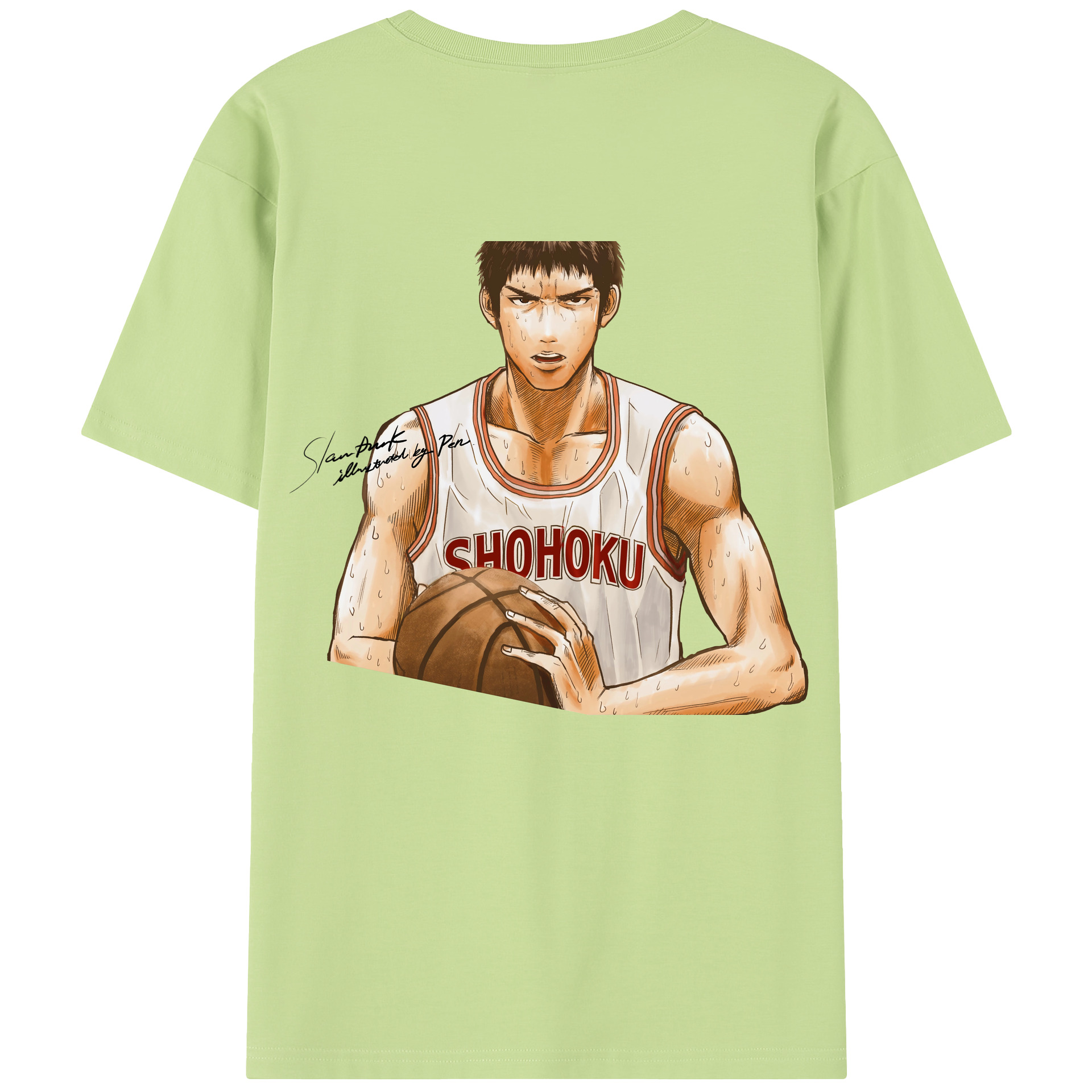 SLAM DUNK／スラムダンク 綿100％半袖Tシャツ（背面プリント）